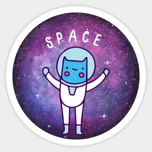 Cat In Space Sticker